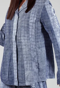 Tailored Jacket in Placed Azur Print