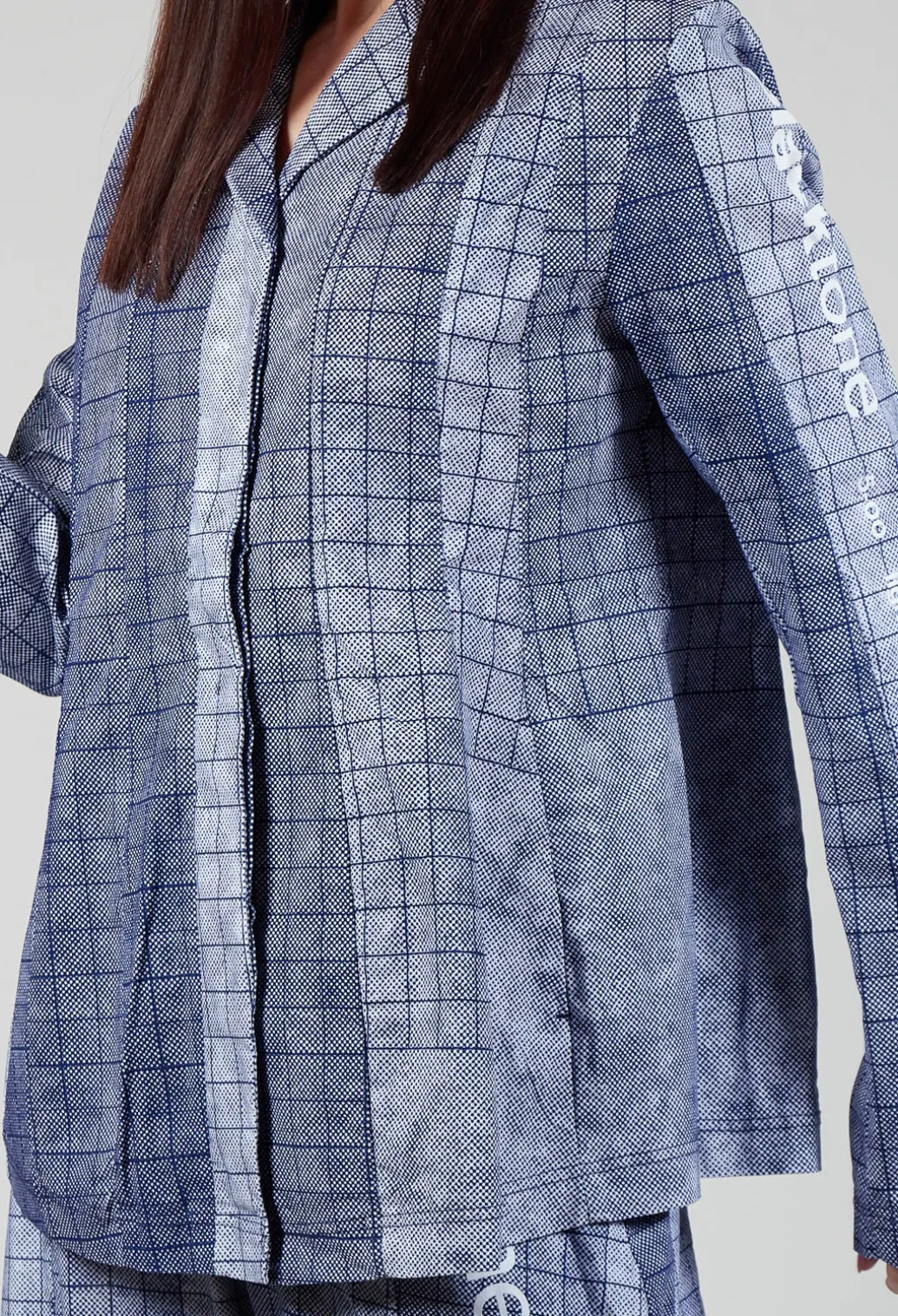 Tailored Jacket in Placed Azur Print