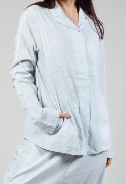 Tailored Jacket in Placed Grey Print