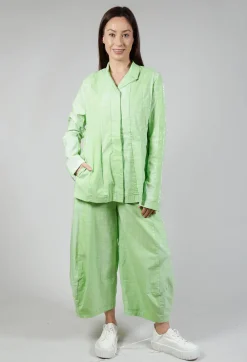 Tailored Jacket in Placed Lime Print