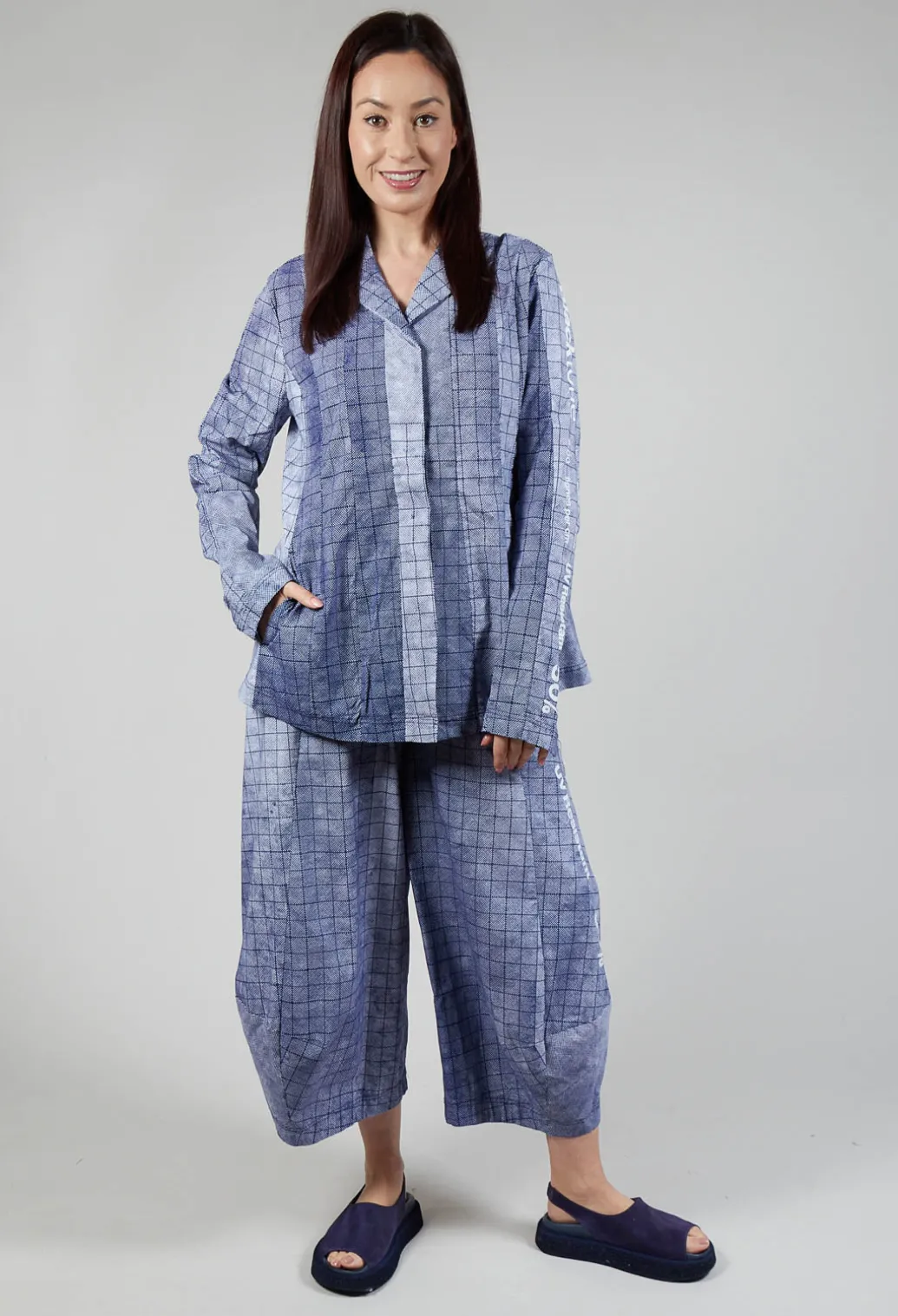 Tailored Jacket in Placed Azur Print