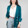 Tailored Jacket in Poseidon Green