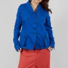 Tailored Jacket with Notched Collar in Royal