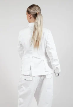 Tailored Jacket with Notched Collar in Semi Bleach