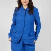 Tailored Layered Hem Jacket in Royal