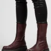 Tall Ankle Boots with Contrasting Sole in Gasoline Britanic