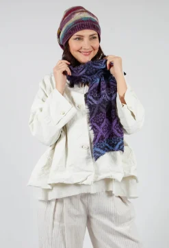Tama Wool Scarf in Iris