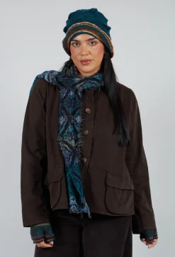 Tama Wool Scarf in Turquoise