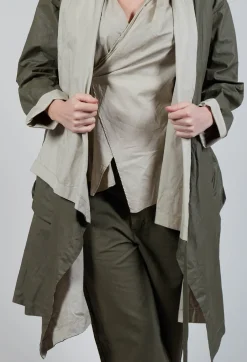 Tamale Coat in Argile and Majestic