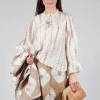 Tana Shirt in Beige and Cream