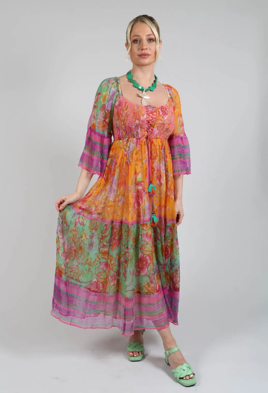 Tangente Dress in Orange