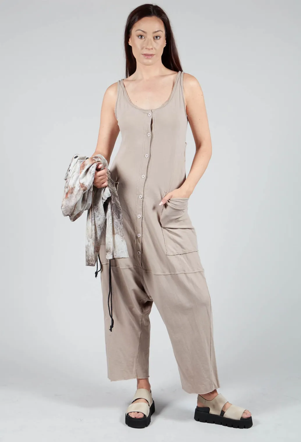 Tank Overall in Greige