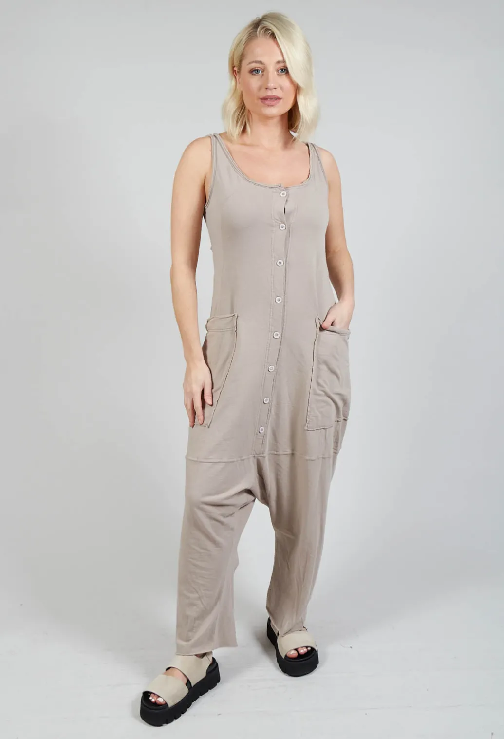 Tank Overall in Greige