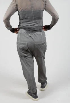 Tapered Ankle Sweatpants in Pencil Cloud