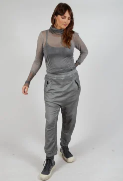 Tapered Ankle Sweatpants in Pencil Cloud
