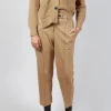 Tapered Jersey Trousers in Camel