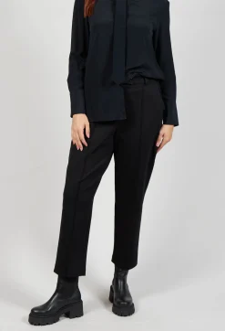 Tapered Jersey Trousers in Nero