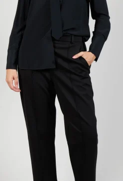 Tapered Jersey Trousers in Nero