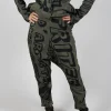 Tapered Leg Drop Crotch Trousers in Camp Big Print