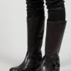 Tarantino Buckle Boot in Moro and Nero