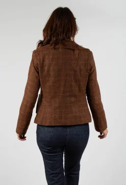 Tartan Blazer in Original Brown