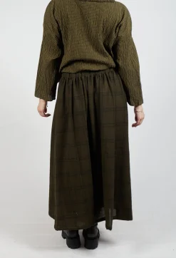 Tartan Trousers in Military Green