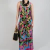 Tayana Dress in Black Floral Print