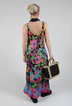 Tayana Dress in Black Floral Print