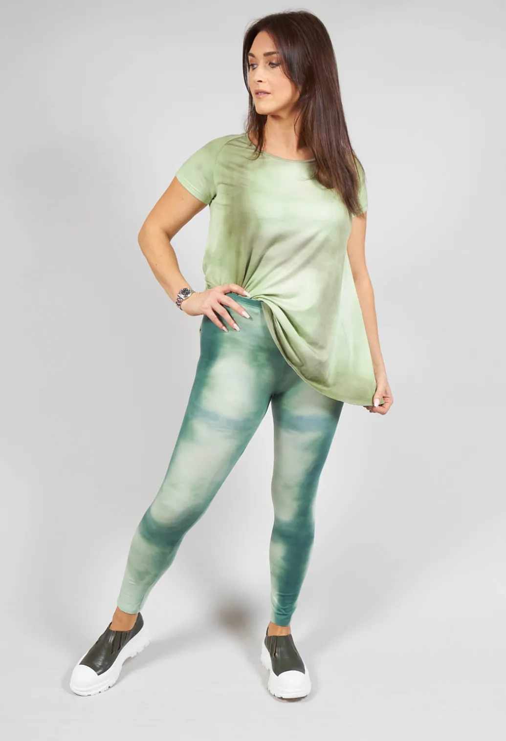 Taylora Leggings in Grass Green