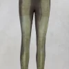 Taylora Tie Dye Leggings in Avocado Green