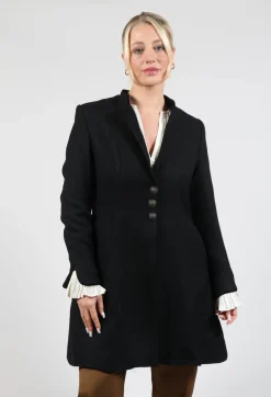 Tba Short Coat in Black