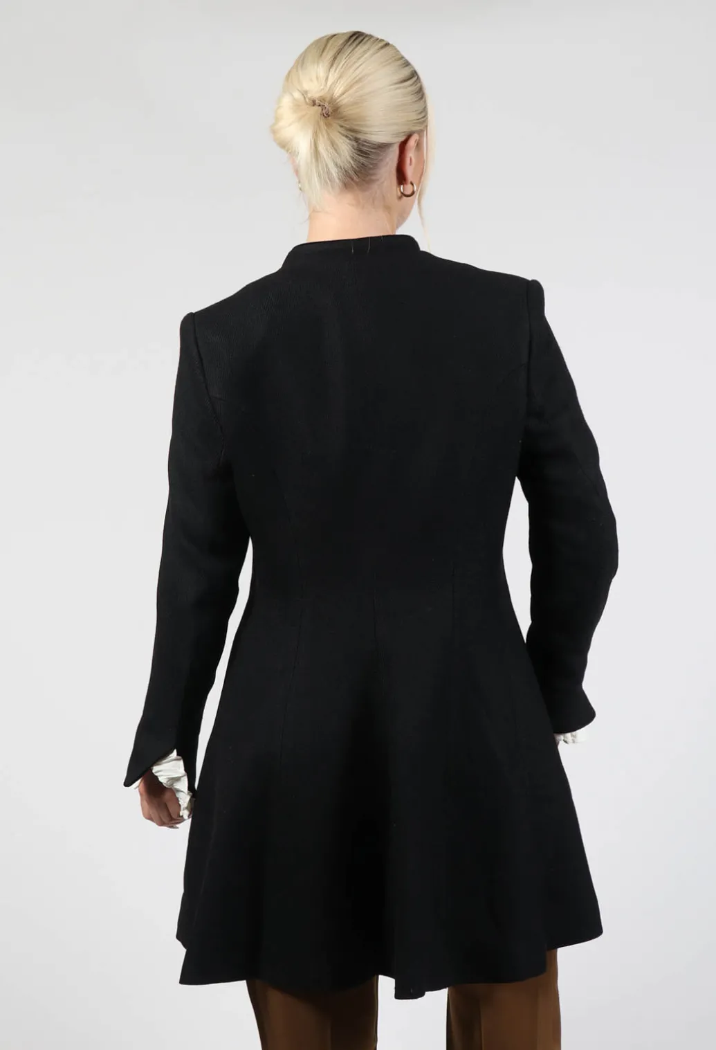 Tba Short Coat in Black