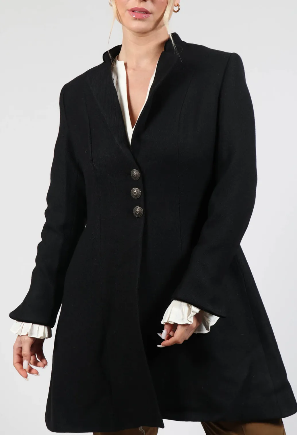 Tba Short Coat in Black