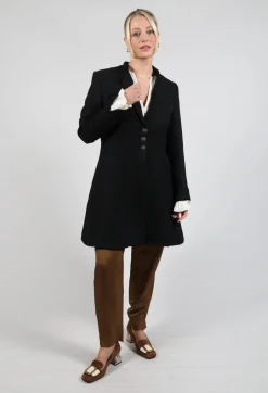 Tba Short Coat in Black