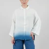 Tege Blouse in Blue Dip Dye