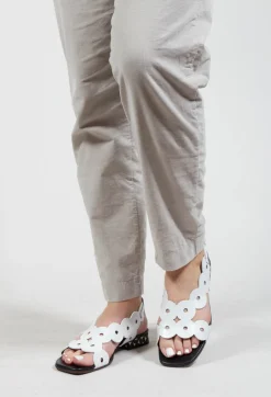 Teide Low Slingback in Black and White