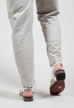 Teide Low Slingback in Black and White