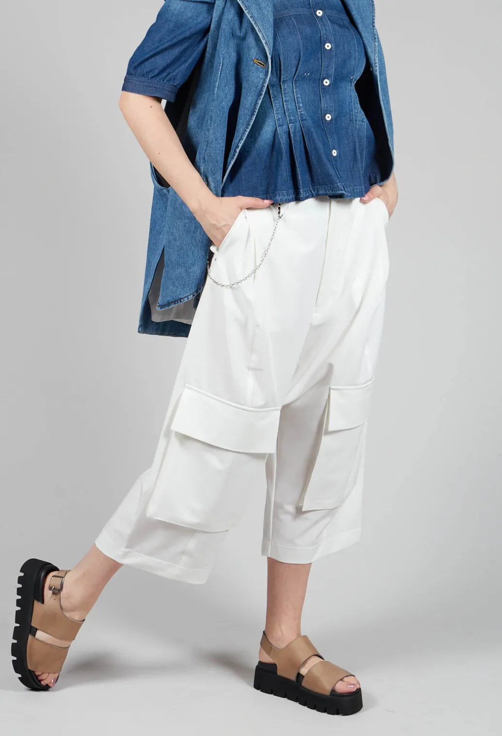 Telltale Trousers in White