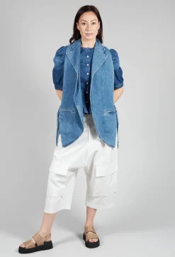 Telltale Trousers in White