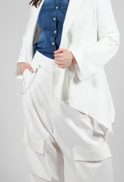 Telltale Trousers in White