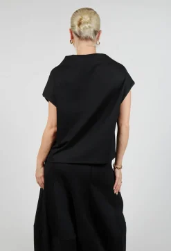 Tema Top in Black with White