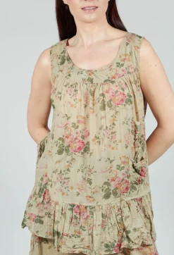 Teva Top in Almond Flowers