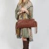 Texas Fringe Bag in Brown