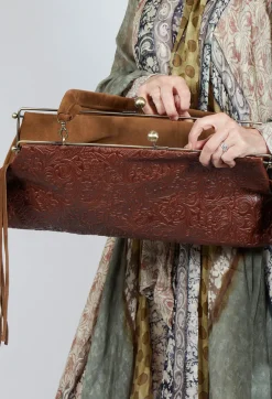 Texas Fringe Bag in Brown