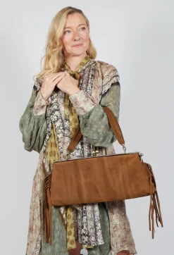 Texas Fringe Bag in Brown