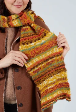 Textile Wool Scarf in Apricot