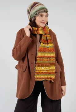 Textile Wool Scarf in Apricot