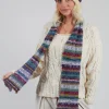 Textile Wool Scarf in Iris