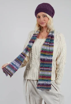 Textile Wool Scarf in Iris