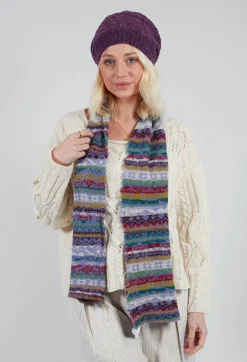 Textile Wool Scarf in Iris